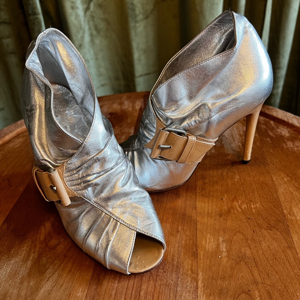 Brunofrisoni Italian Leather size 36.5 Silver